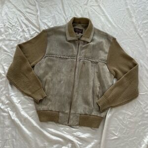 Vintage 70s Chartwell Jacket 2XL Boho Retro Genuine Leather Suede Biker Outdoor